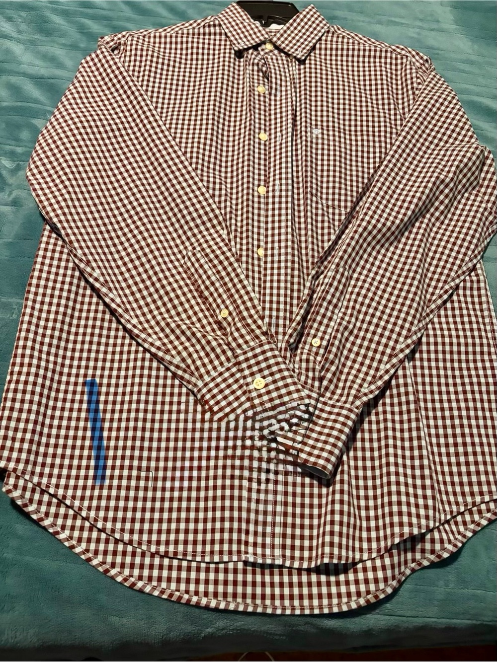 Men's IZOD and Lands' End Long Sleeve Button Down Shirts Bundle